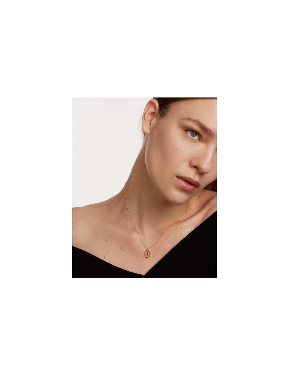 LETTER I GOLD NECKLACE PDPAOLA