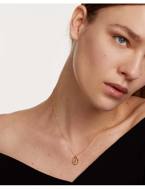 LETTER I GOLD NECKLACE PDPAOLA