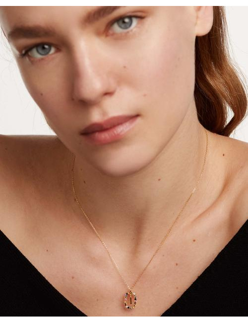 LETTER I GOLD NECKLACE PDPAOLA
