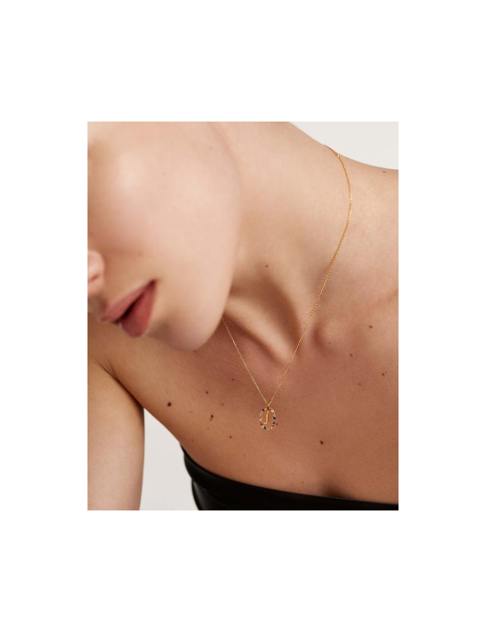LETTER J GOLD NECKLACE PDPAOLA