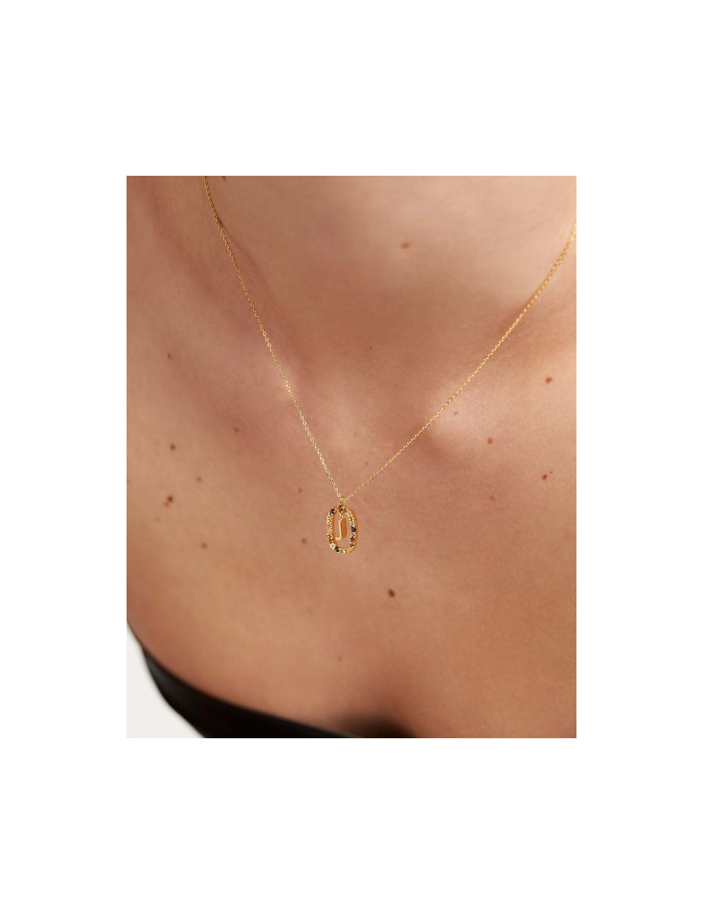 LETTER J GOLD NECKLACE PDPAOLA