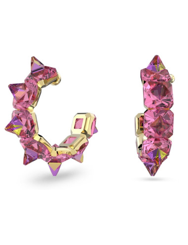 BRINCOS ARGOLA CHROMA PINK SWAROVSKI