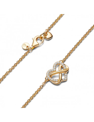 Colar Coração Infinito Brilhante Pandora