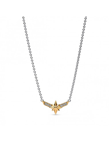 Colar Captain Marvel Pandora 14k