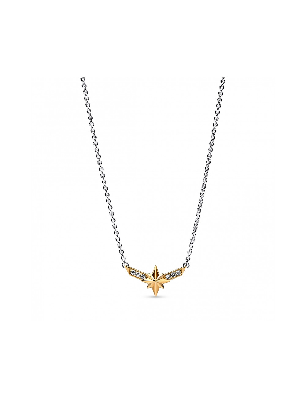 Colar Captain Marvel Pandora 14k