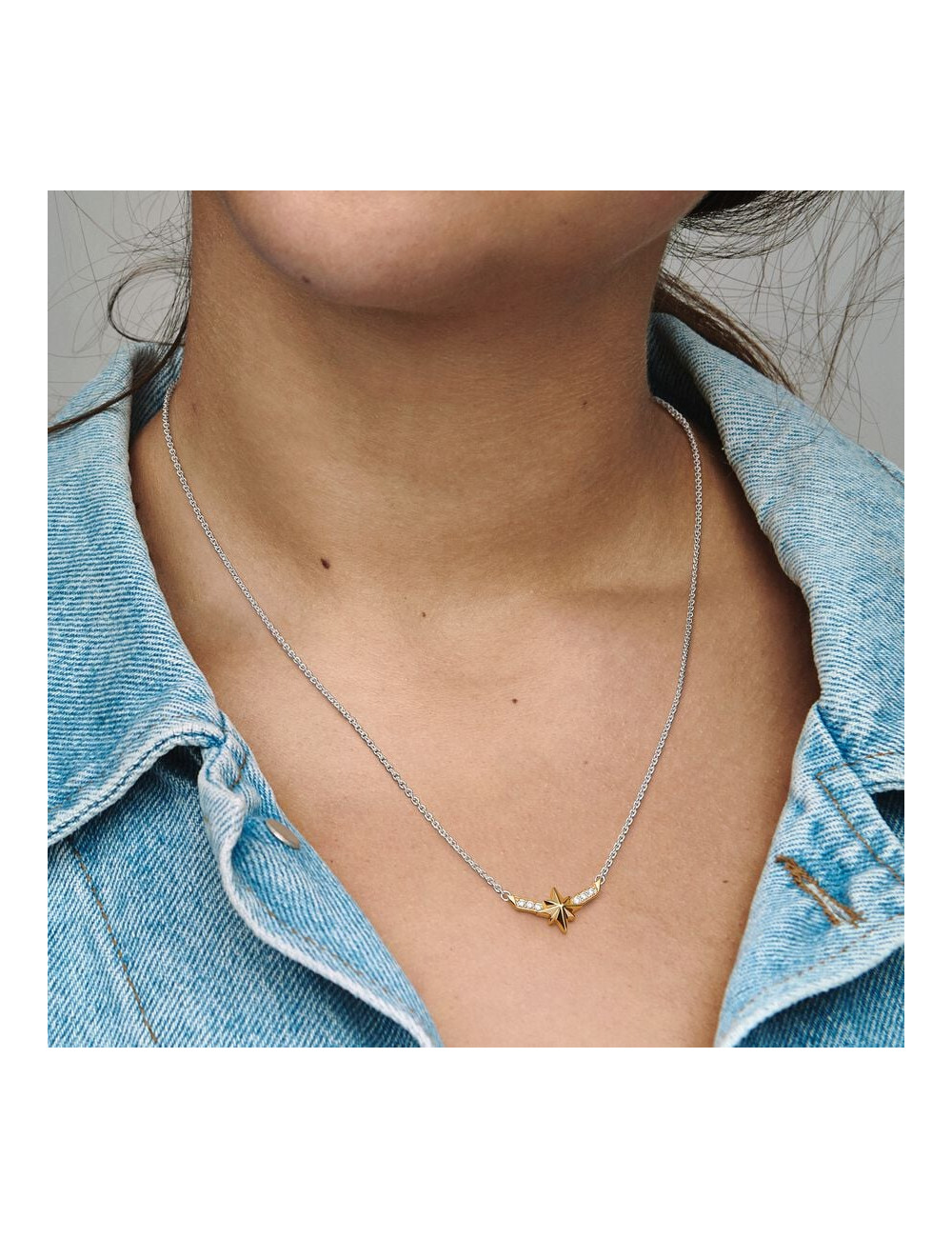 Colar Captain Marvel Pandora 14k