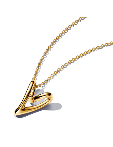 Colar Pendente Coração Orgânico Pandora