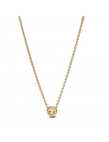 Colar Pendente Auréola Redonda Pavé Pandora