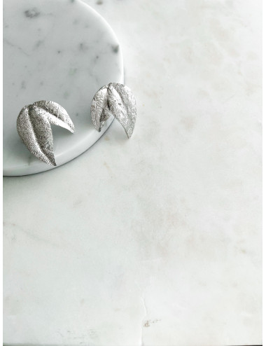 BRINCOS FOLHA PRATA