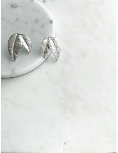 BRINCOS FOLHA PRATA