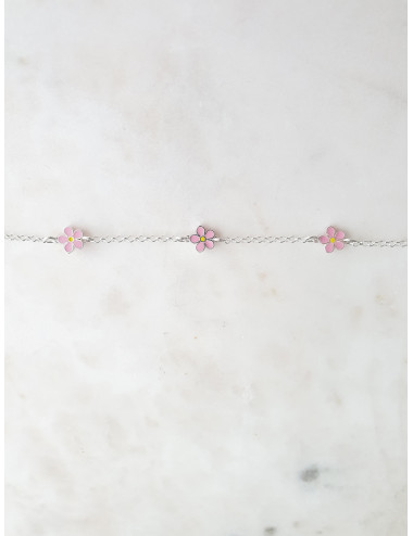 PULSEIRA JUNIOR FLORES PRATA