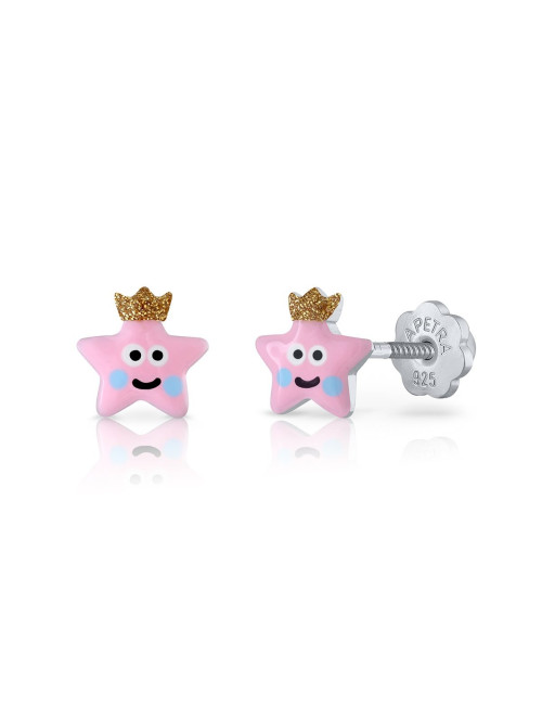 Brincos La Petra Estrela Coroa