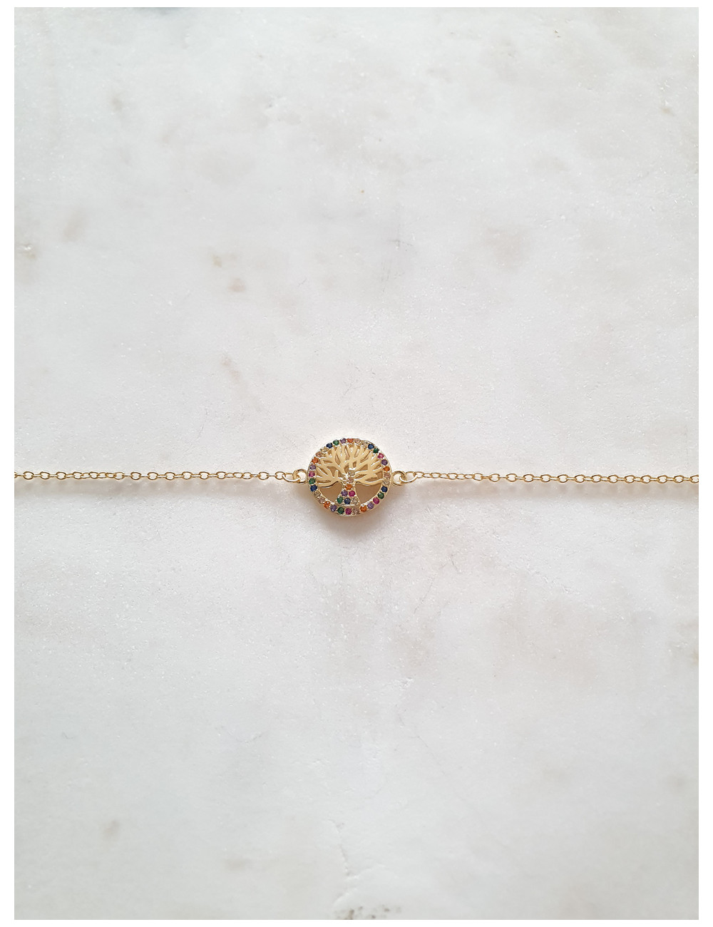 PULSEIRA FUNNY FAMILY TREE PRATA DOURADA