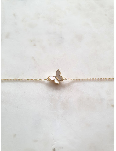PULSEIRA BUTTERFLY PRATA DOURADA