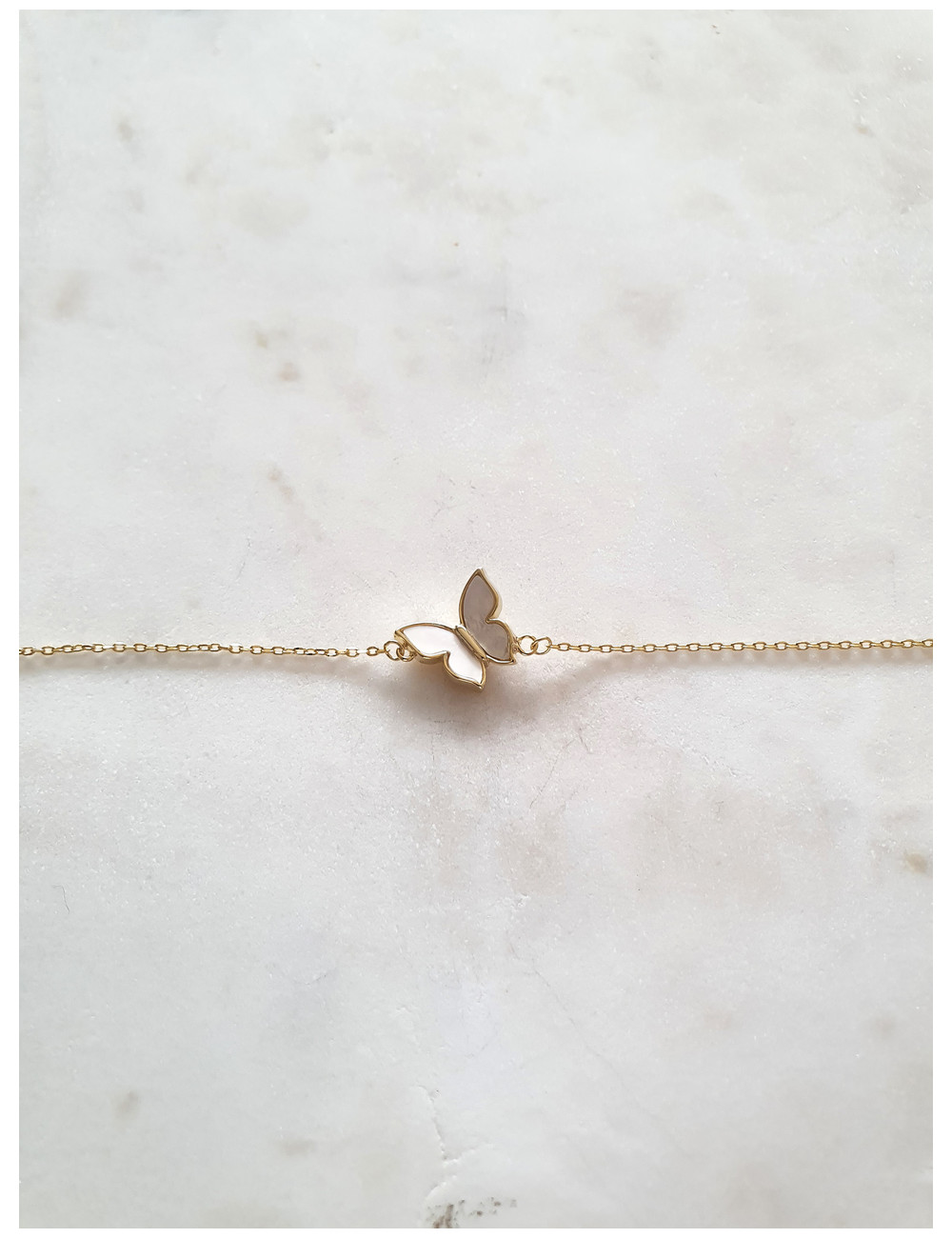 PULSEIRA BUTTERFLY PRATA DOURADA