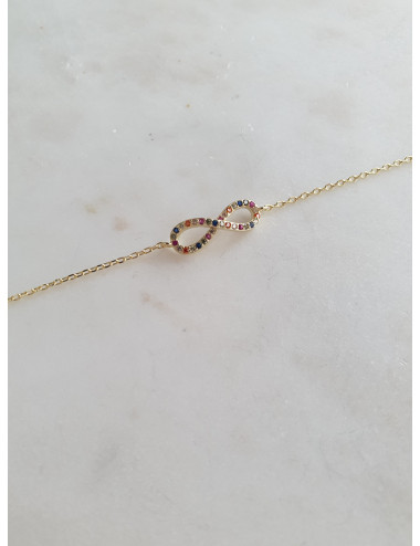 PULSEIRA FUNNY INFINITY SMALL PRATA DOURADA