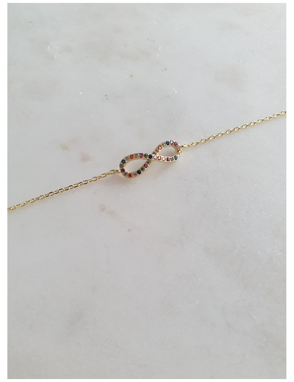 PULSEIRA FUNNY INFINITY SMALL PRATA DOURADA