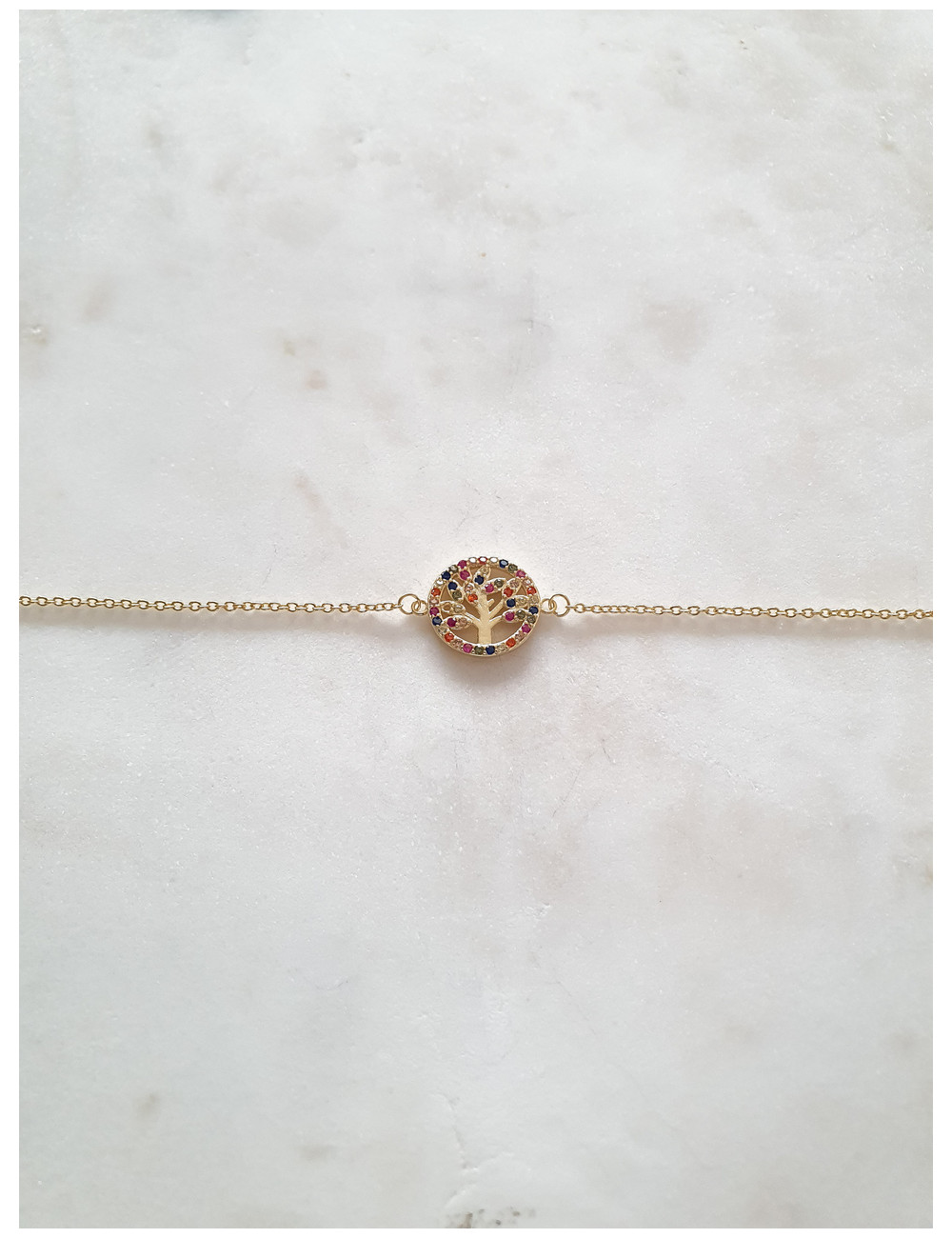 PULSEIRA FUNNY TREE PRATA DOURADA