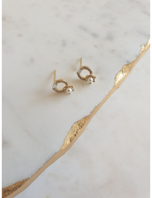 BRINCOS EVE PRATA DOURADA