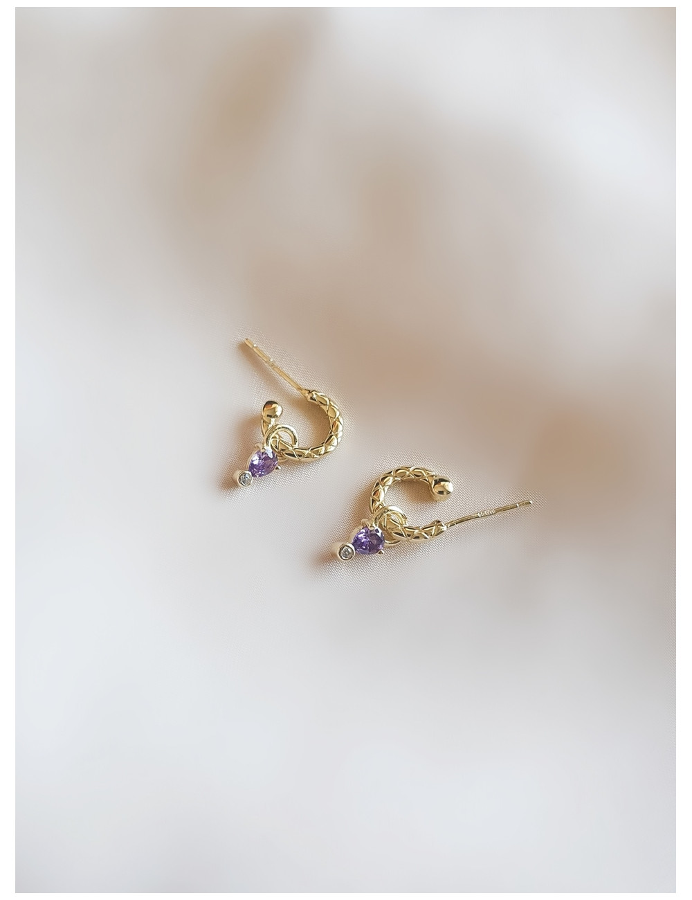 BRINCOS FELICIA PRATA DOURADA