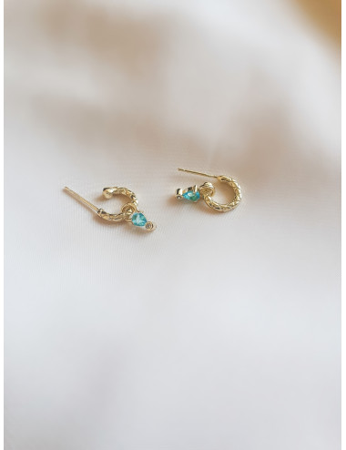 BRINCOS FELICIA PRATA DOURADA