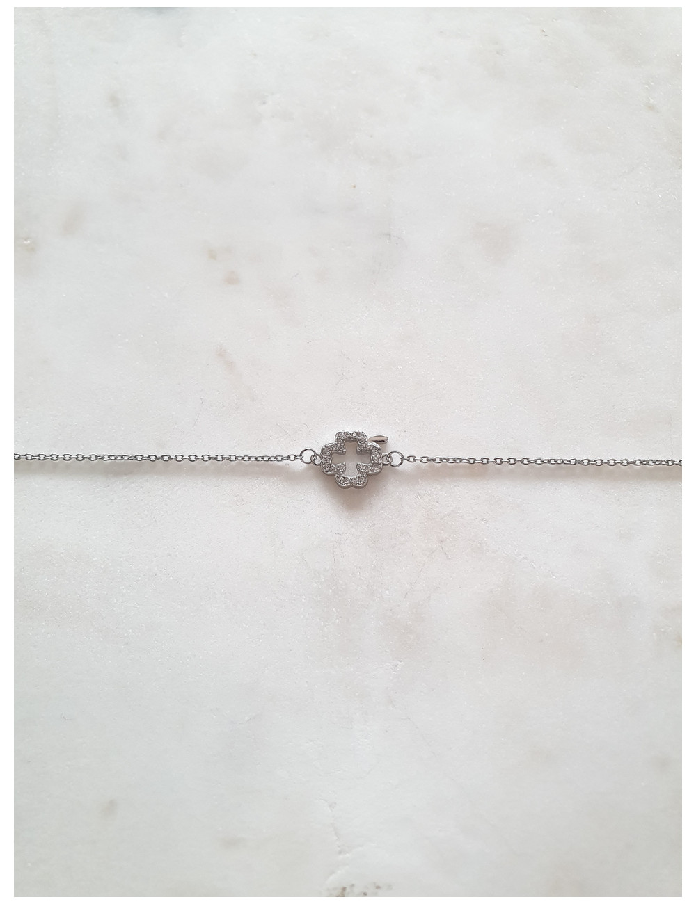 PULSEIRA TREVO PRATA