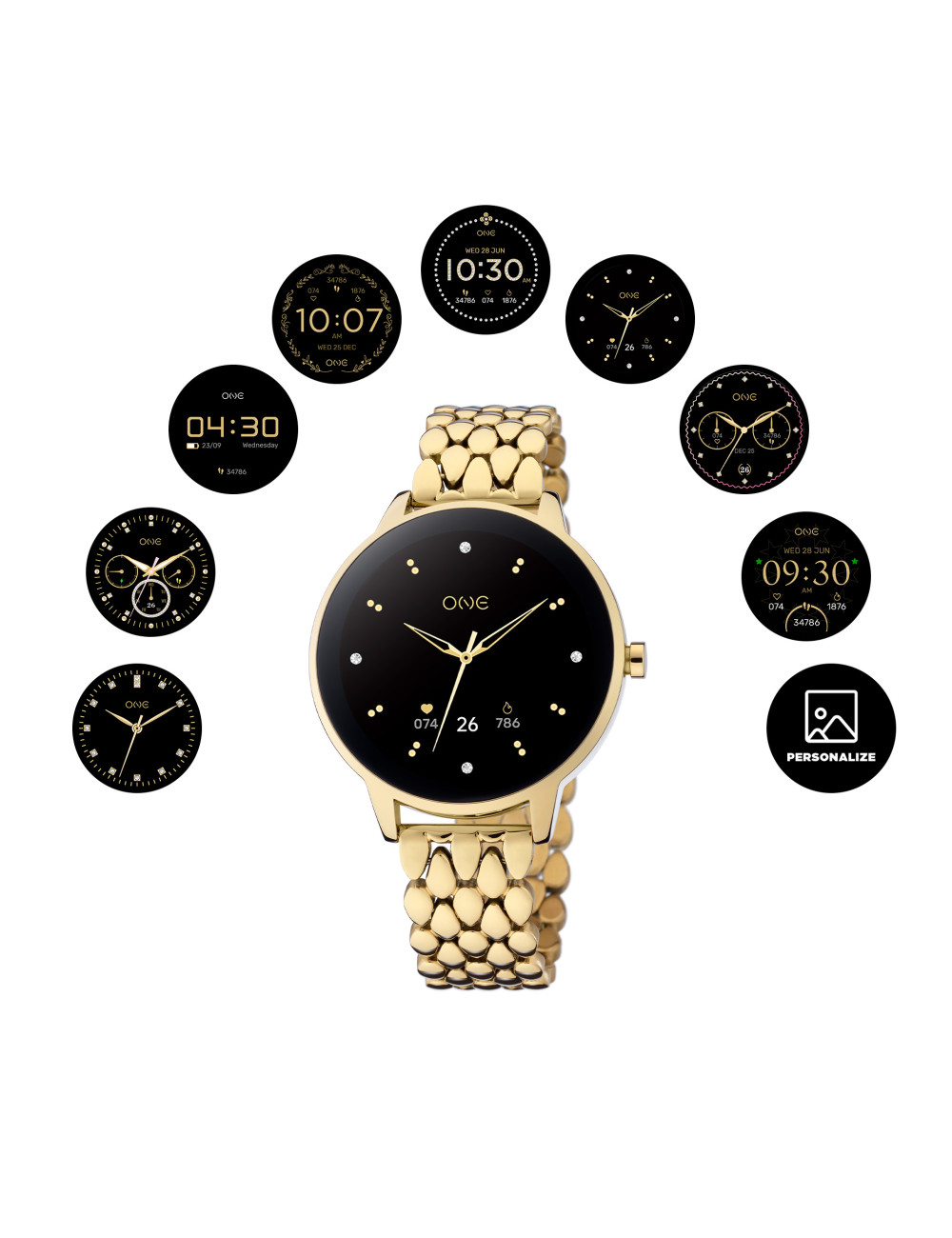 Smartwatch One Queencall gold