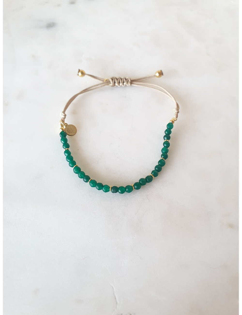 PULSEIRA ALGODÃO COM PEDRAS PRATA DOURADA