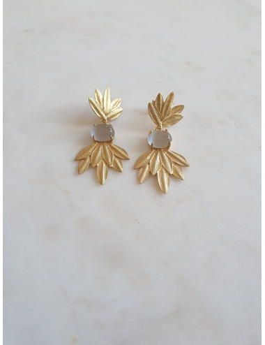 BRINCOS OOH GORGEOUS PRATA DOURADA