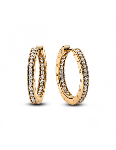 Argolas Snake Chain Pandora 14K