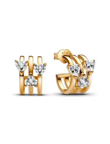 Argolas Coração Triplo Pandora