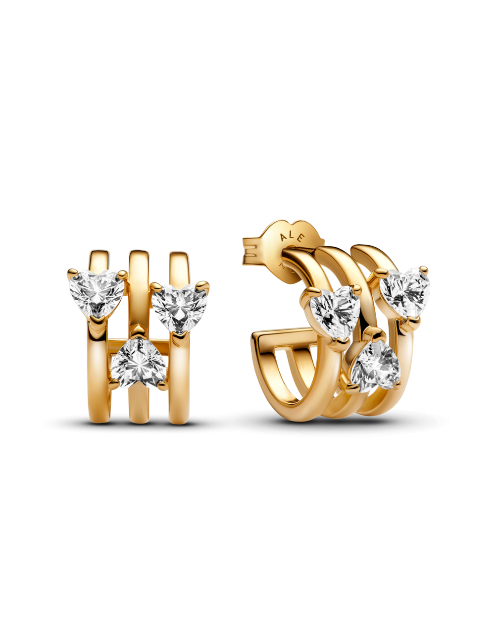 Argolas Coração Triplo Pandora