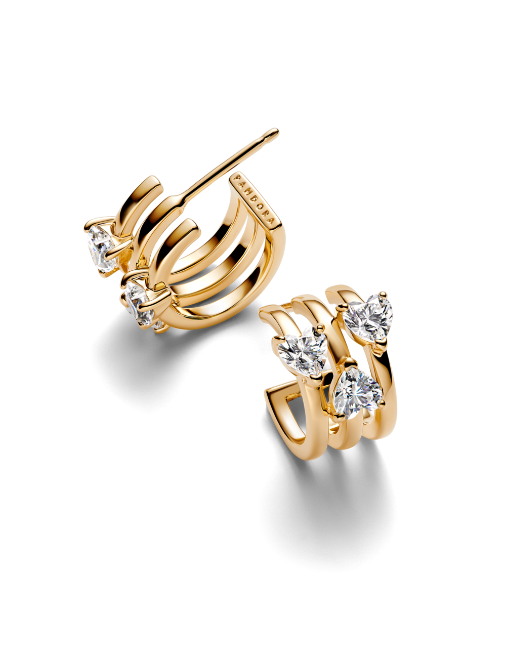 Argolas Coração Triplo Pandora