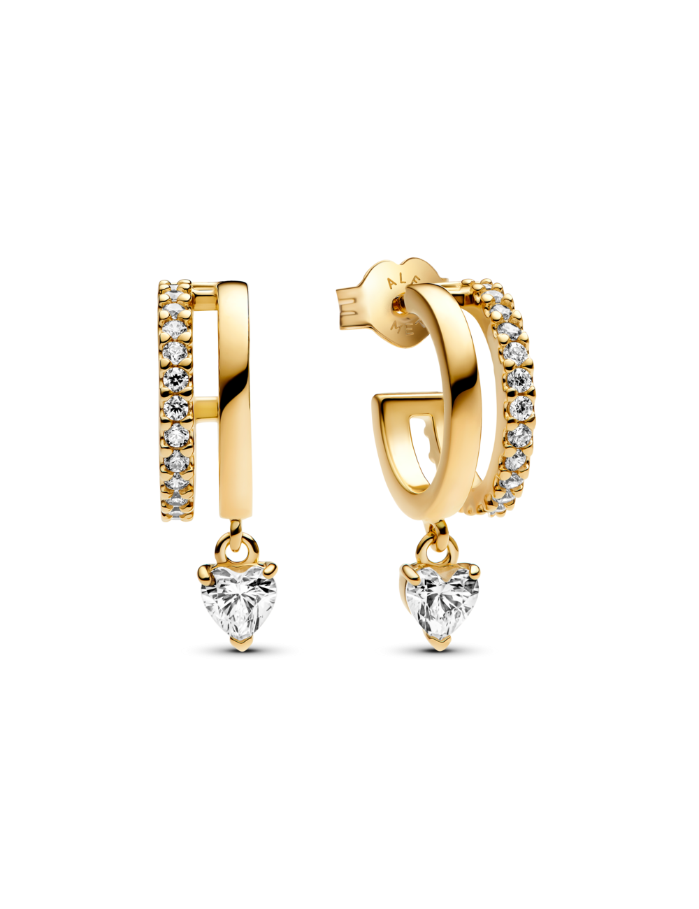 Argolas Oscilantes Coração Pandora