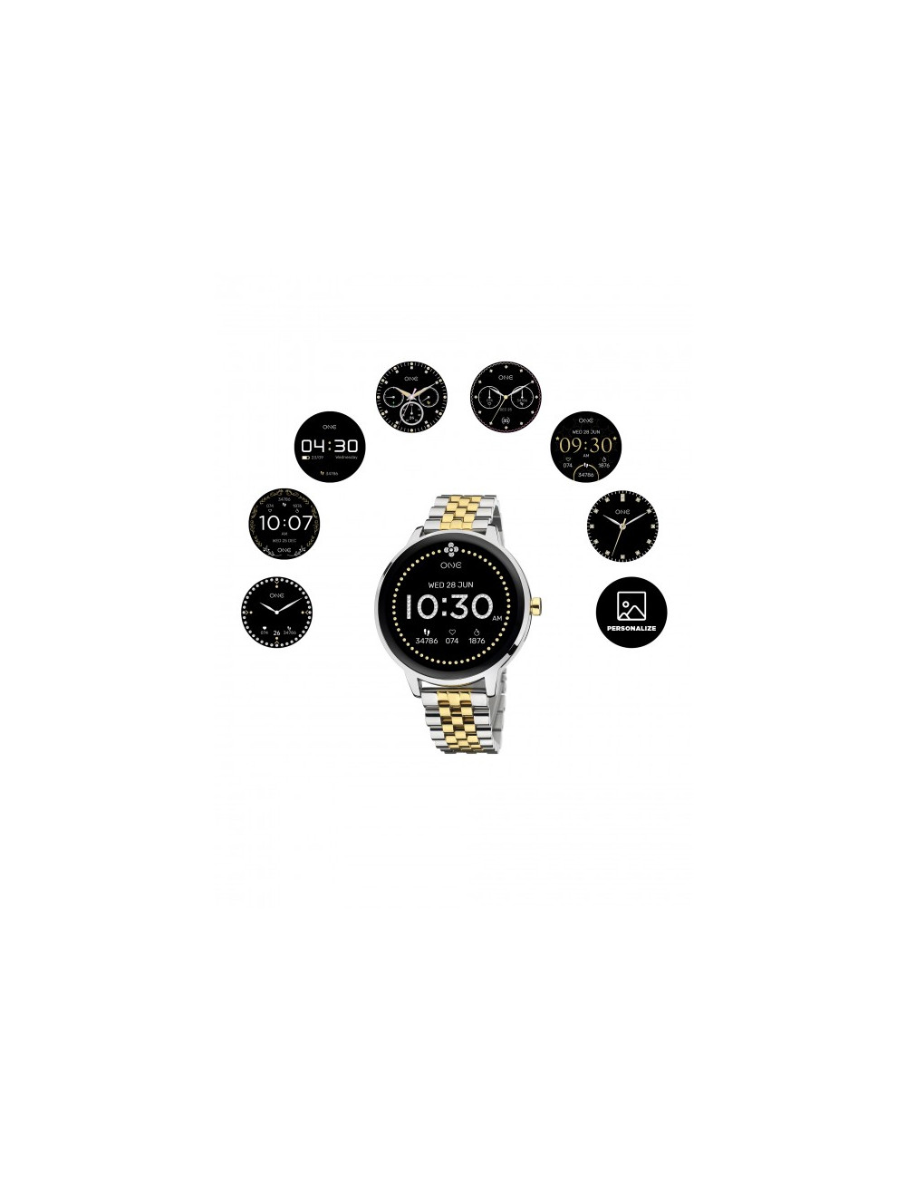 Smartwatch One Queencall Bicolor