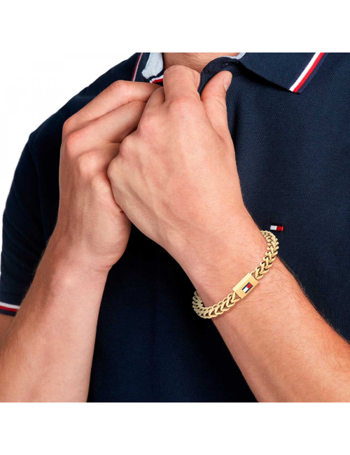 Pulseira Braided Metal Gold Tommy Hilfiger