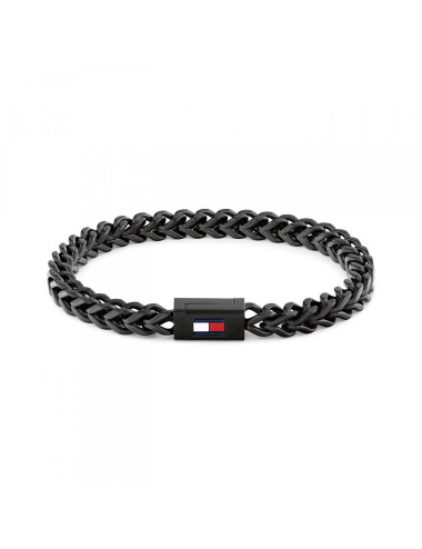 Pulseira Braided Metal Black Tommy Hilfiger