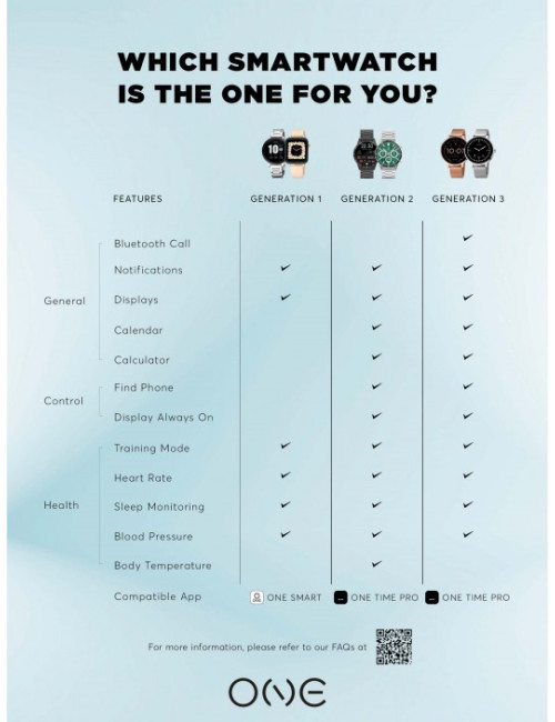 Smartwatch One Queencall Bicolor