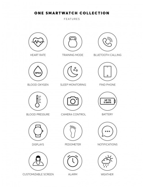 Smartwatch One Queencall Silver