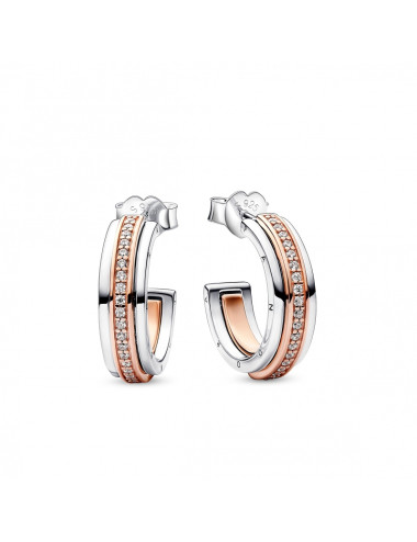 Argolas Snake Chain Pandora 14K