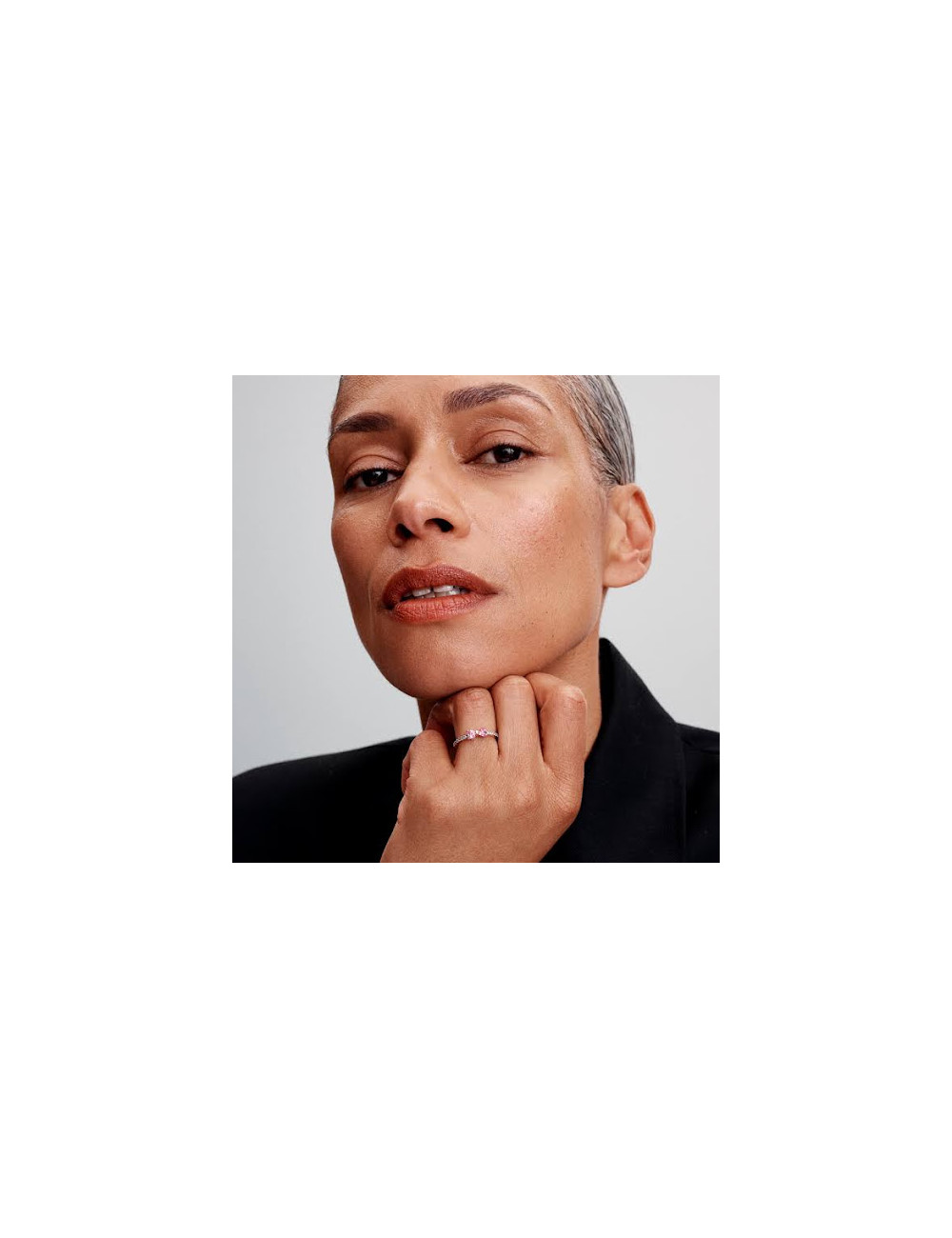 Anel Laço Rosa Pandora