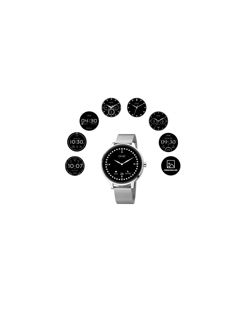 Smartwatch One Queencall Silver