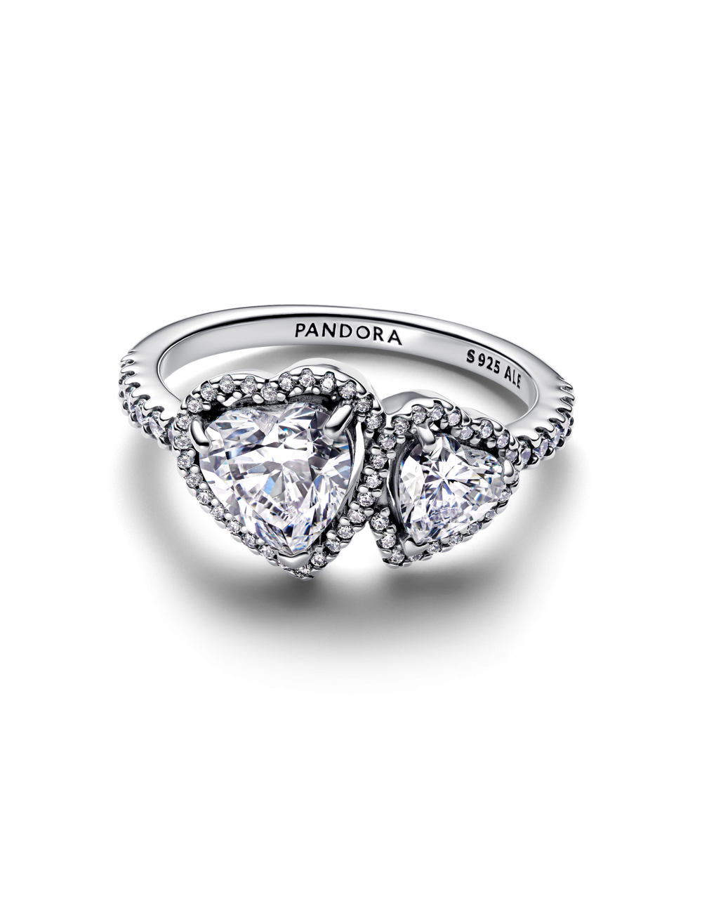 Anel Corações Cintilante Pandora