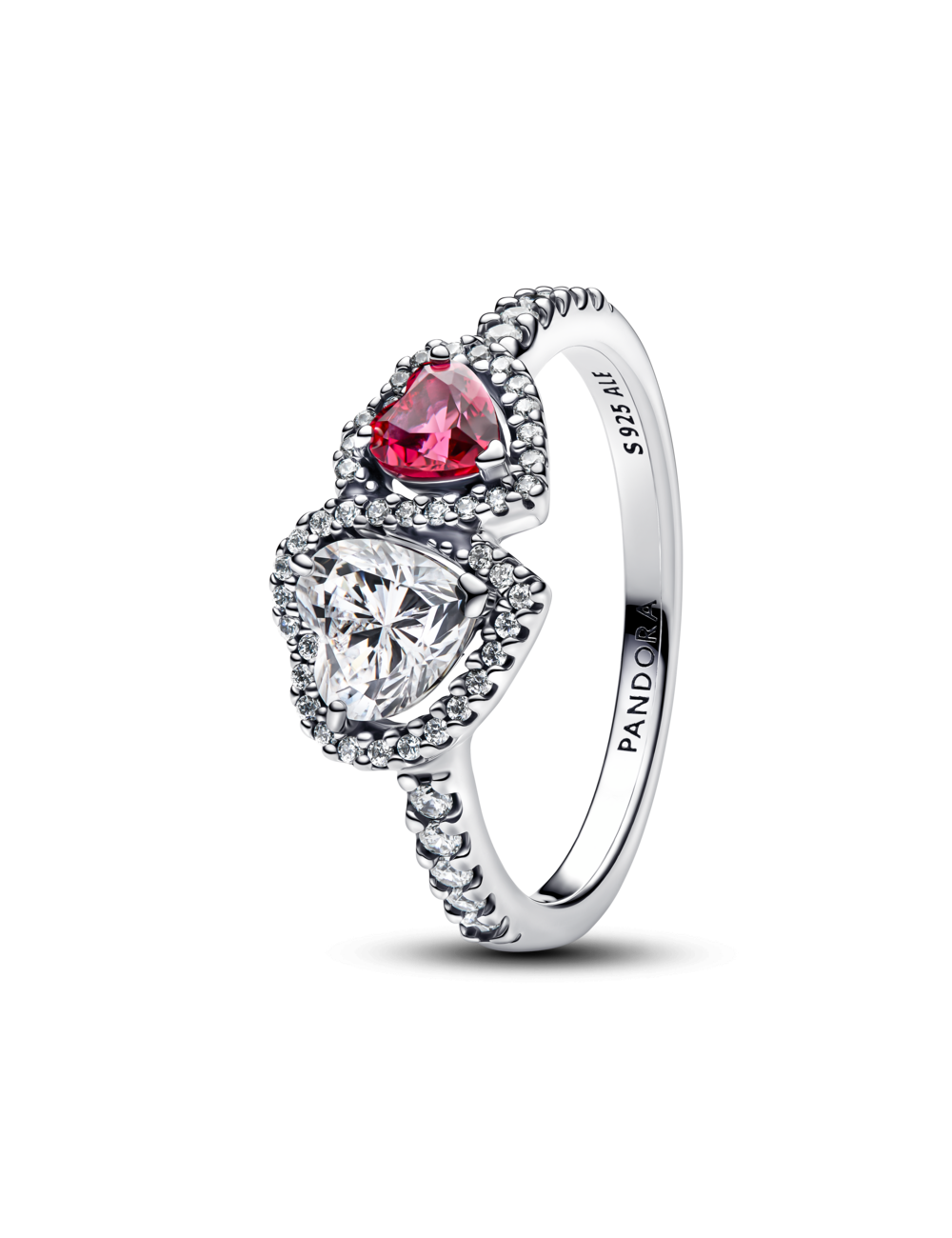 Anel Corações Cintilante Pandora