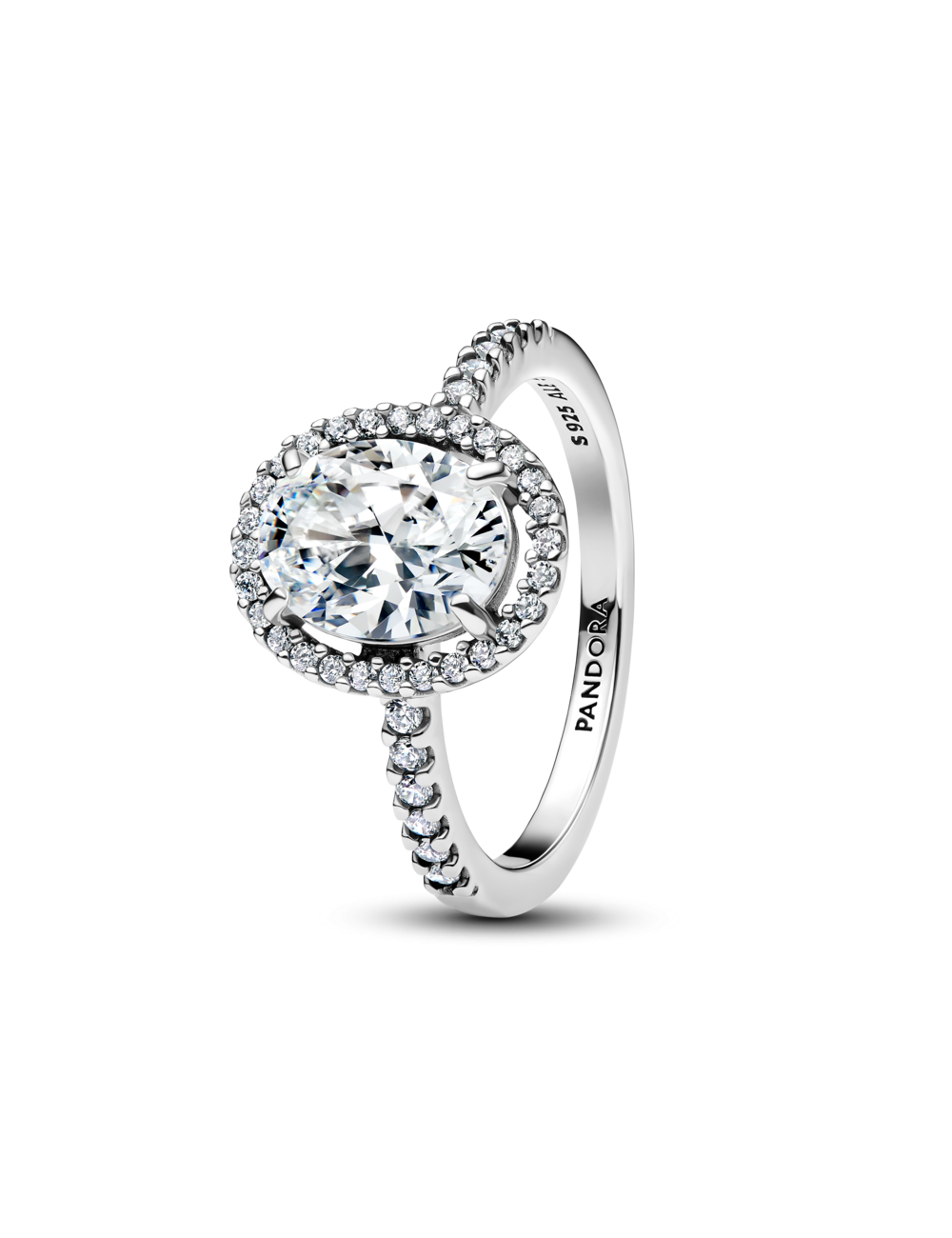 Anel Sparkling Oval Pandora