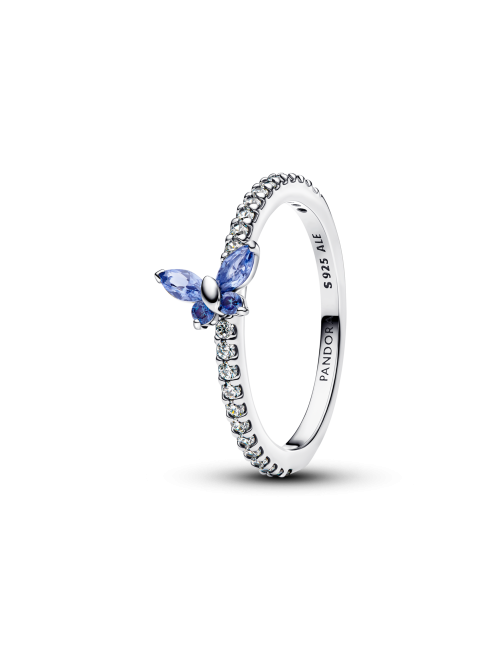 Anel Timeless Borboleta Azul Pandora