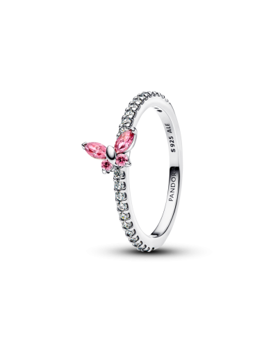 Anel Timeless Borboleta Rosa Pandora