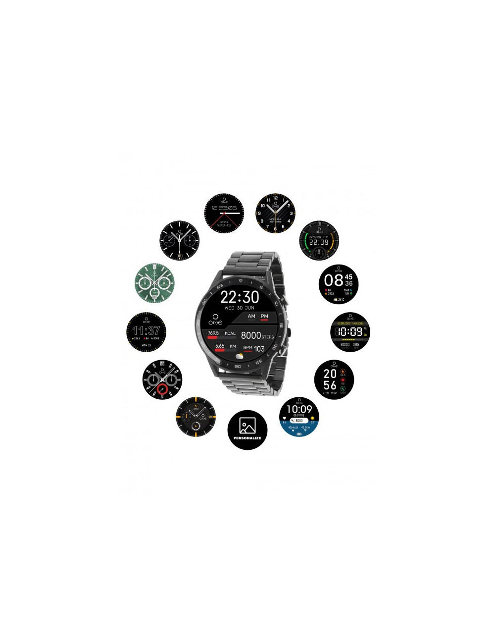 Smartwatch One Men Forceful Black