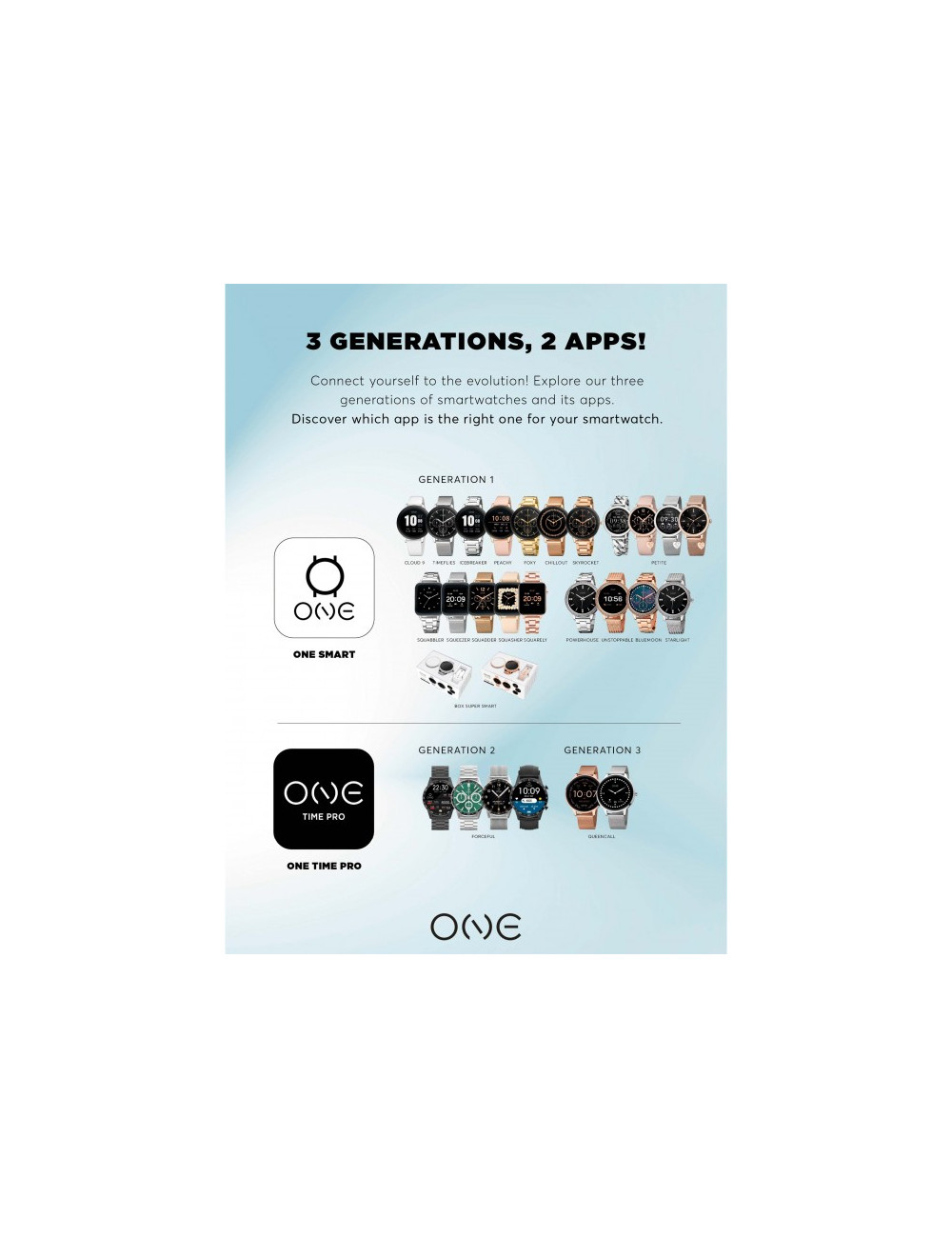 Smartwatch One Men Forceful Black Silicone