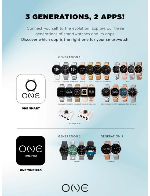 Smartwatch One Men Forceful Black Silicone